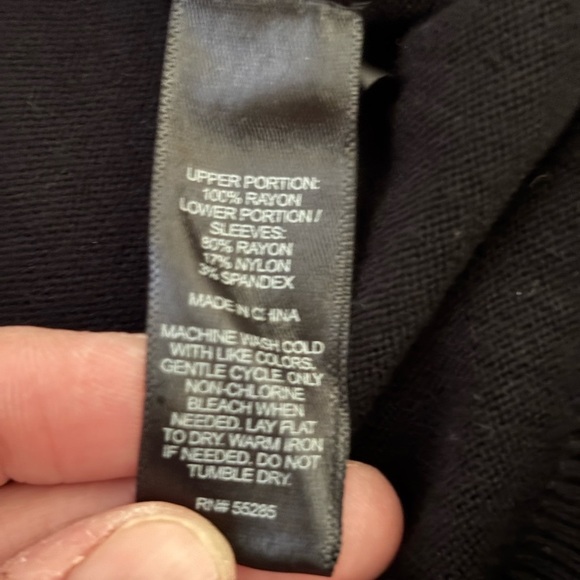 Express Black Knit Blouse - Picture 3 of 8